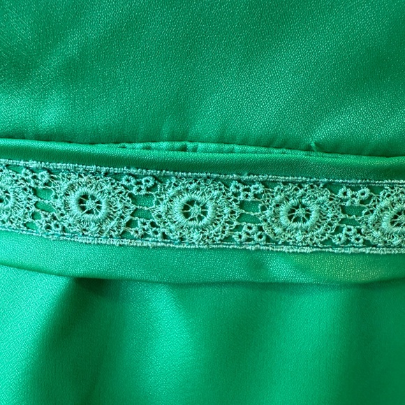 Vintage 60s emerald/kelly green maxi dress 💚 - Picture 5 of 8
